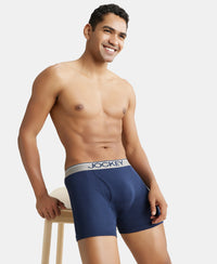 Super Combed Cotton Rib Solid Boxer Brief with Ultrasoft and Durable Waistband - Deep Navy-6