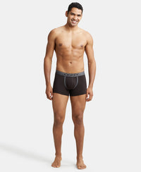 Super Combed Cotton Rib Solid Trunk with Ultrasoft Waistband - Brown-5