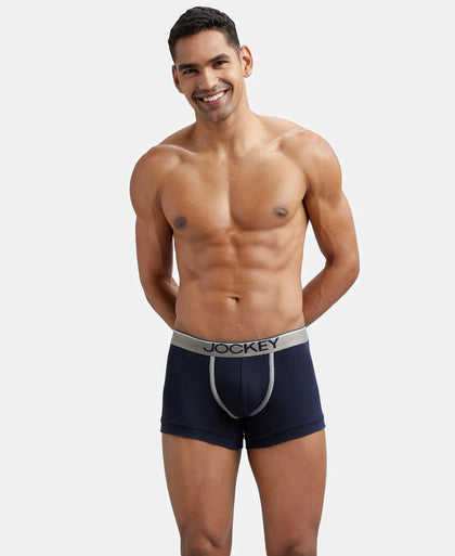 Super Combed Cotton Rib Solid Trunk with Ultrasoft Waistband - Deep Navy-5