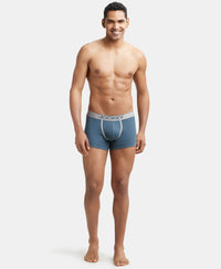 Super Combed Cotton Rib Solid Trunk with Ultrasoft Waistband - Deep Slate-4