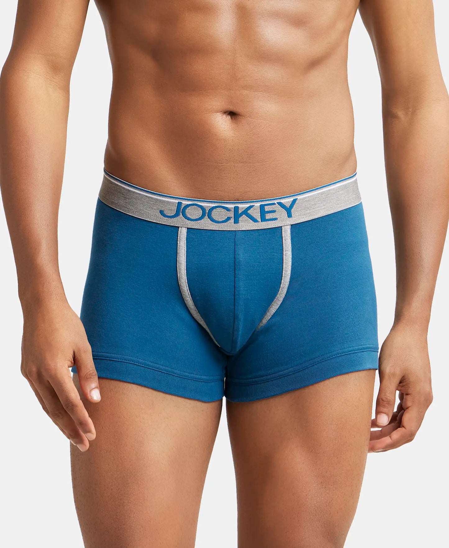Super Combed Cotton Rib Solid Trunk with Ultrasoft Waistband - Seaport Teal-1