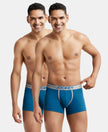 Super Combed Cotton Rib Solid Trunk with Ultrasoft Waistband - Seaport Teal-1