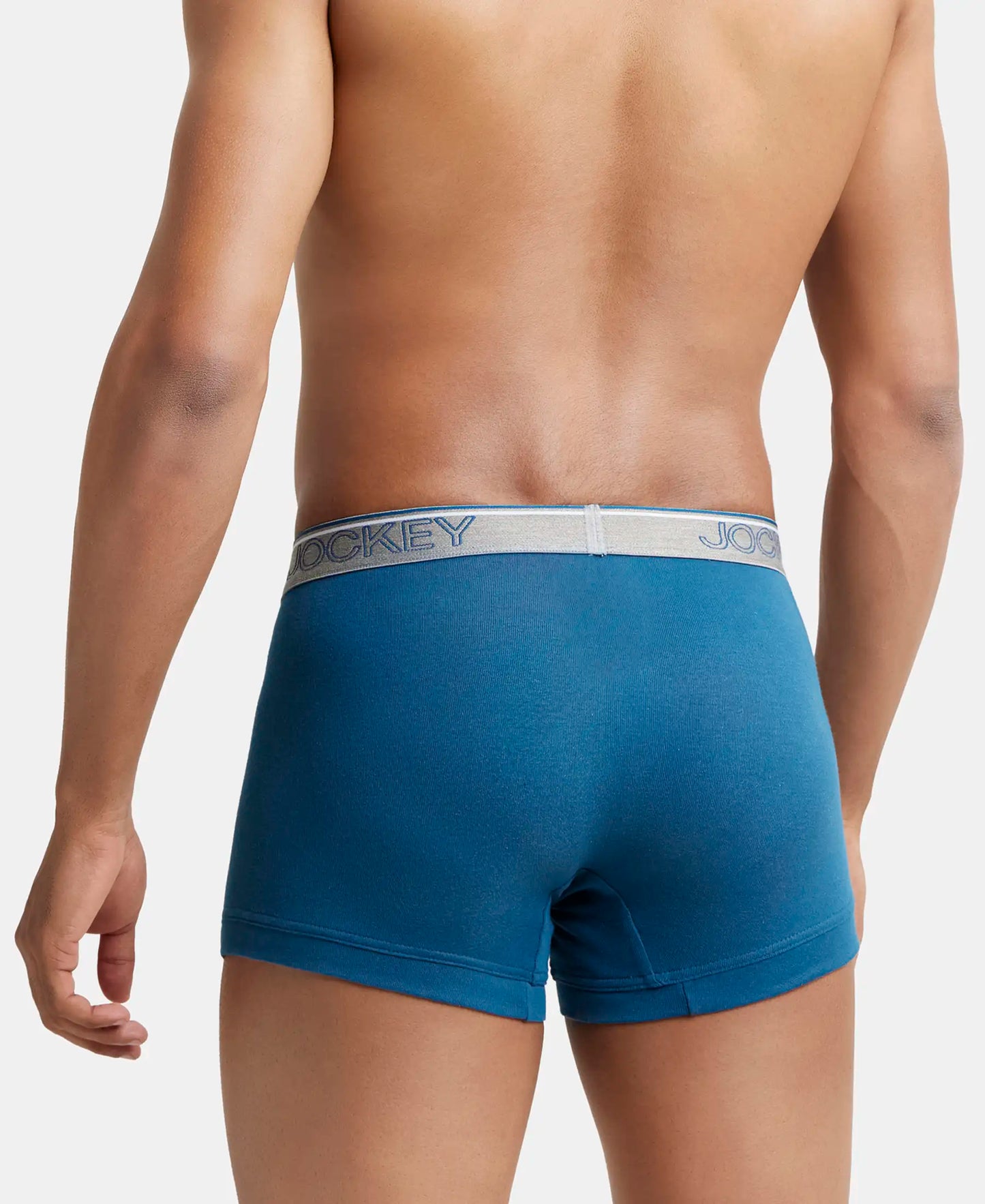 Super Combed Cotton Rib Solid Trunk with Ultrasoft Waistband - Seaport Teal-4