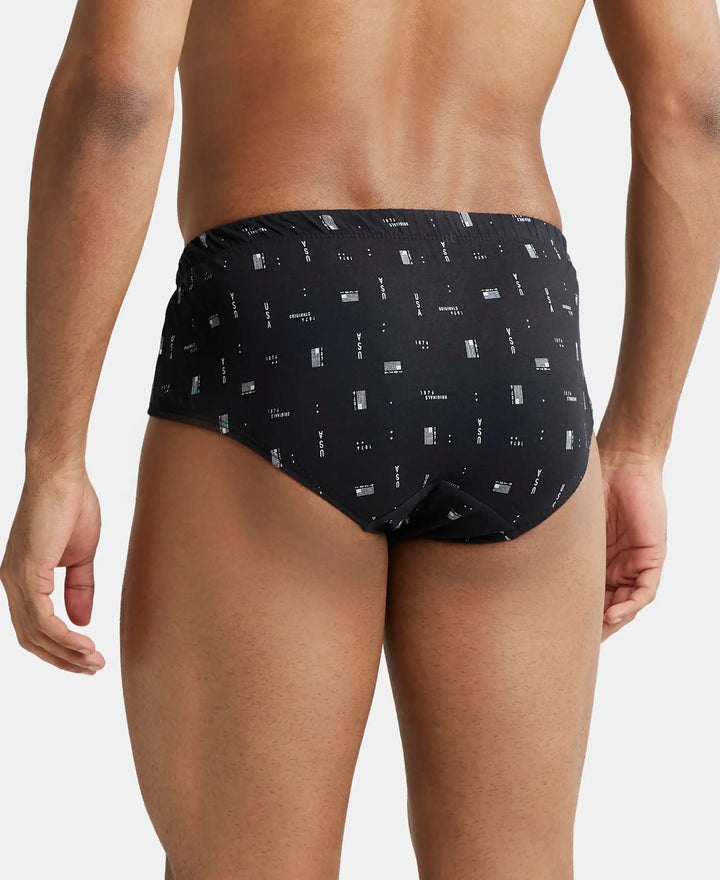 Super Combed Cotton Solid Brief with Ultrasoft Concealed Waistband - Assorted Color & Printed-4