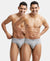 Super Combed Cotton Solid Brief with Ultrasoft Concealed Waistband - Grey Melange, Grey Melange-1