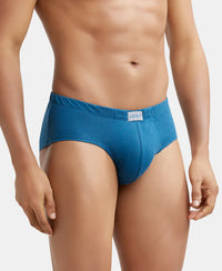 Super Combed Cotton Solid Brief with Ultrasoft Concealed Waistband - Seaport Teal-3