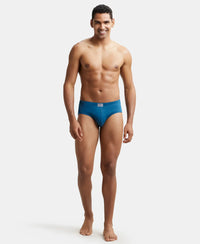 Super Combed Cotton Solid Brief with Ultrasoft Concealed Waistband - Seaport Teal-5