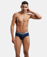 Super Combed Cotton Solid Brief with Ultrasoft Waistband - Deep Navy-6