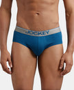 Super Combed Cotton Solid Brief with Ultrasoft Waistband - Seaport Teal-1
