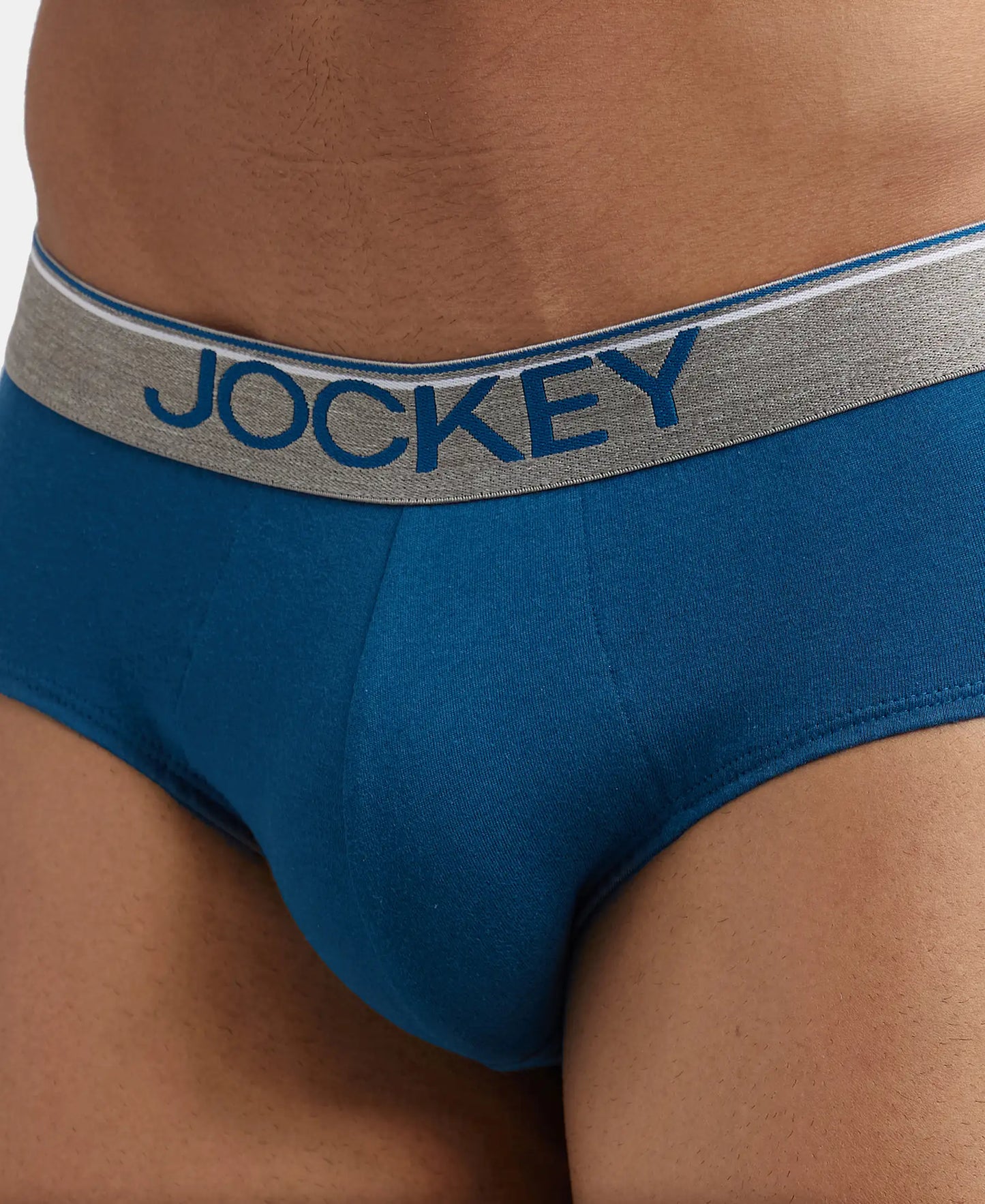 Super Combed Cotton Solid Brief with Ultrasoft Waistband - Seaport Teal (Pack of 2)