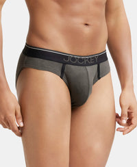 Super Combed Cotton Rib Solid Brief with Ultrasoft Waistband - Deep Olive-2
