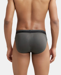 Super Combed Cotton Rib Solid Brief with Ultrasoft Waistband - Deep Olive-4