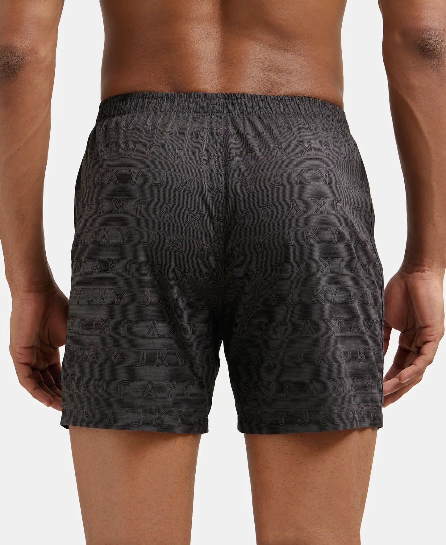 Super Combed Mercerized Cotton Woven Checkered Inner Boxers with Ultrasoft and Durable Inner Waistband - Black & Navy 2-6