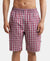 Super Combed Cotton Woven Bermuda with Inner Drawstring - Multi Color Check Des423-1