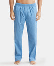 Super Combed Cotton Fabric Regular Fit Pyjama with Inner Drawstring - Multi Color Check Des422-1