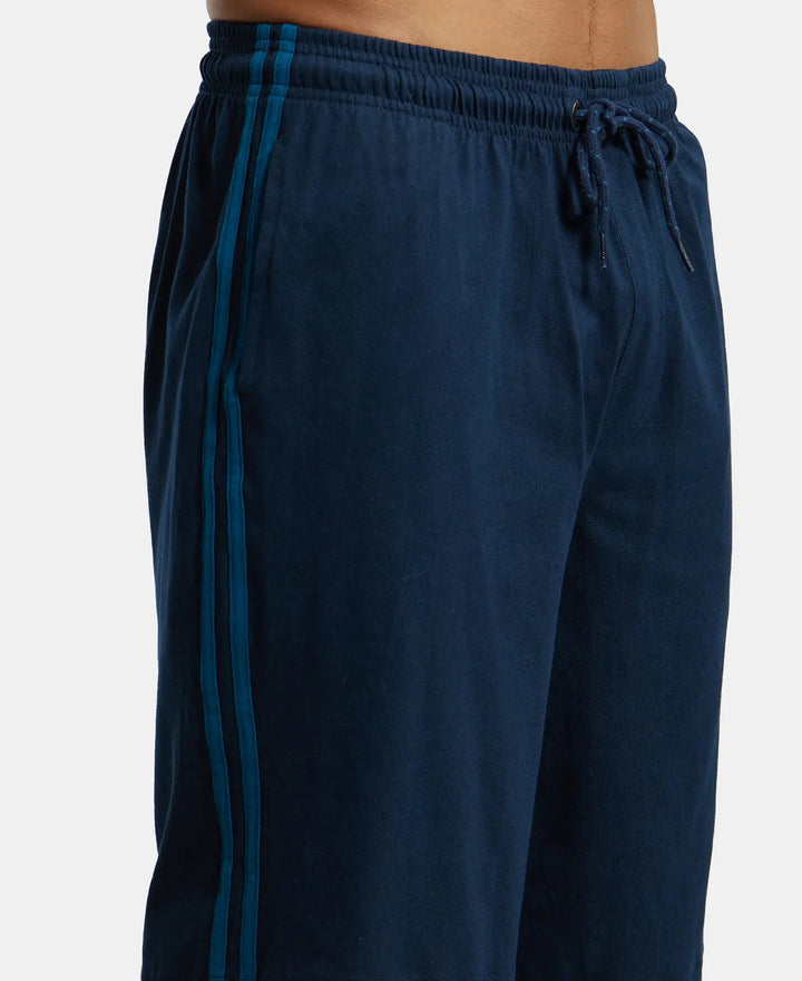 Super Combed Cotton Rich Regular Fit Shorts with Side Pockets - Navy & Seaport Teal-6