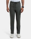 Super Combed Cotton Rich Straight Fit Trackpant with Side and Back Pockets - Deep Olive-1