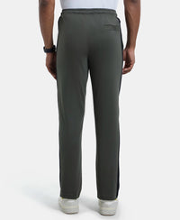 Super Combed Cotton Rich Straight Fit Trackpant with Side and Back Pockets - Deep Olive-3