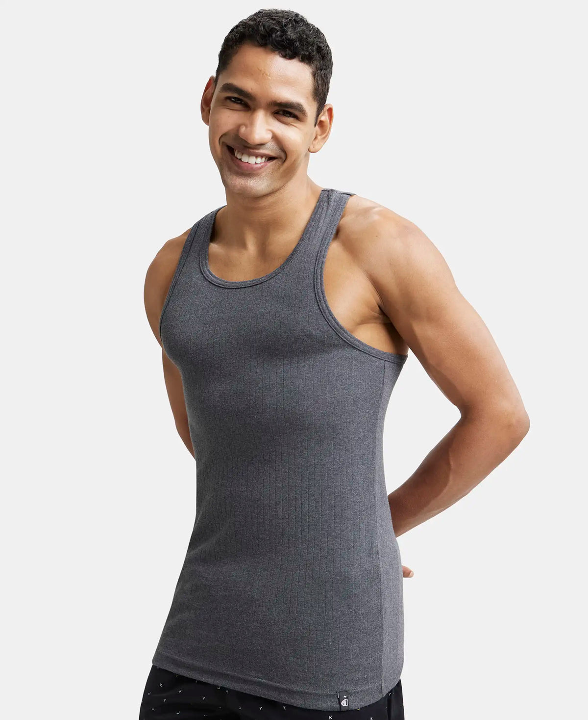 Round Neck Rib Vest Buy Super Combed Cotton Rib Round Neck with Racerback Gym Vest ...