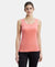 Super Combed Cotton Rib Fabric Slim Fit Solid Tank Top - Blush Pink-1