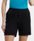 Super Combed Cotton Woven Twill Fabric Relaxed Fit Shorts with Convenient Side Pockets - Black-5