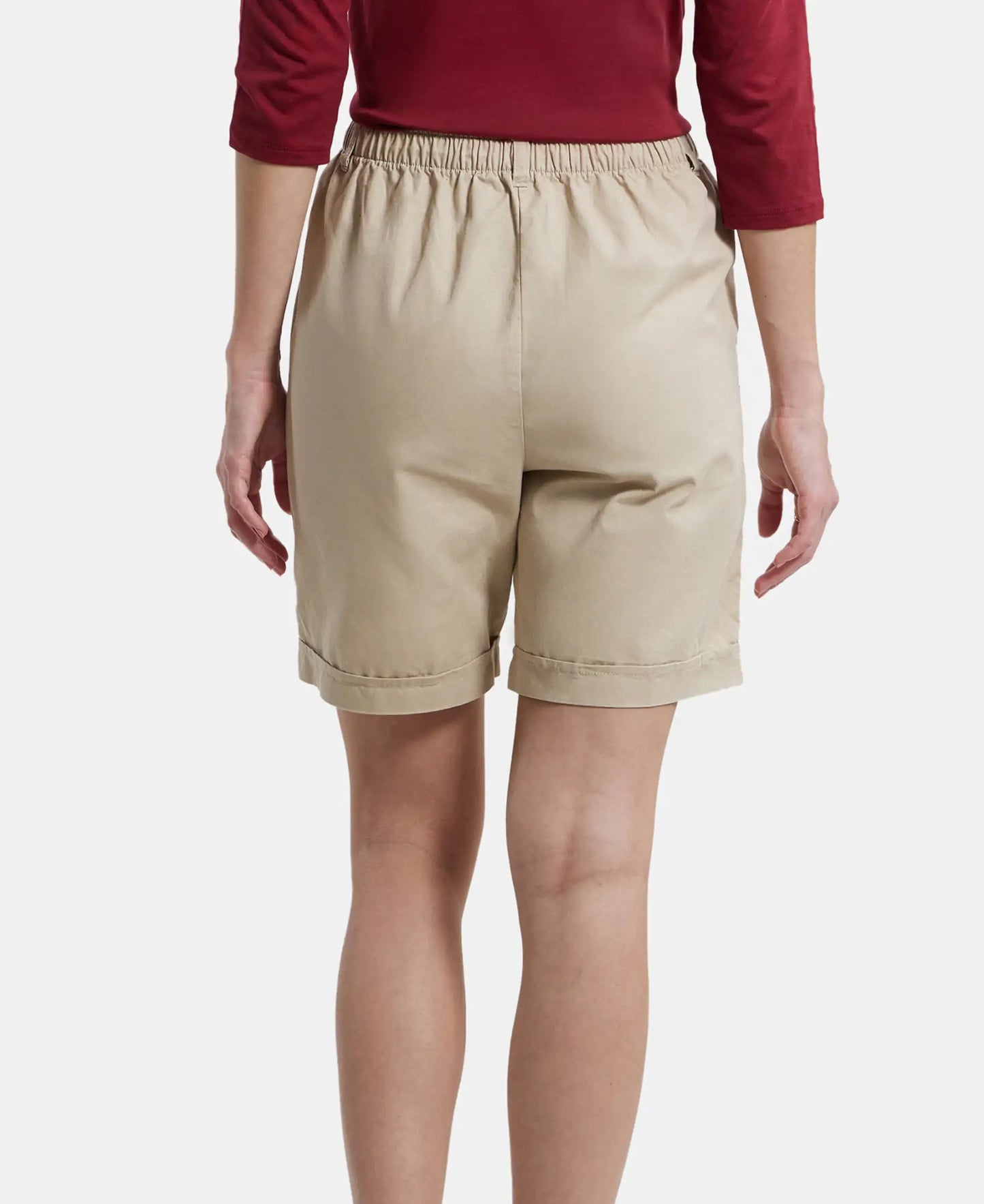 Buy Super Combed Cotton Woven Twill Fabric Relaxed Fit Shorts with ...