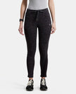 Super Combed Cotton Elastane Yoga Pants with Side Zipper Pocket - Black Marl-1