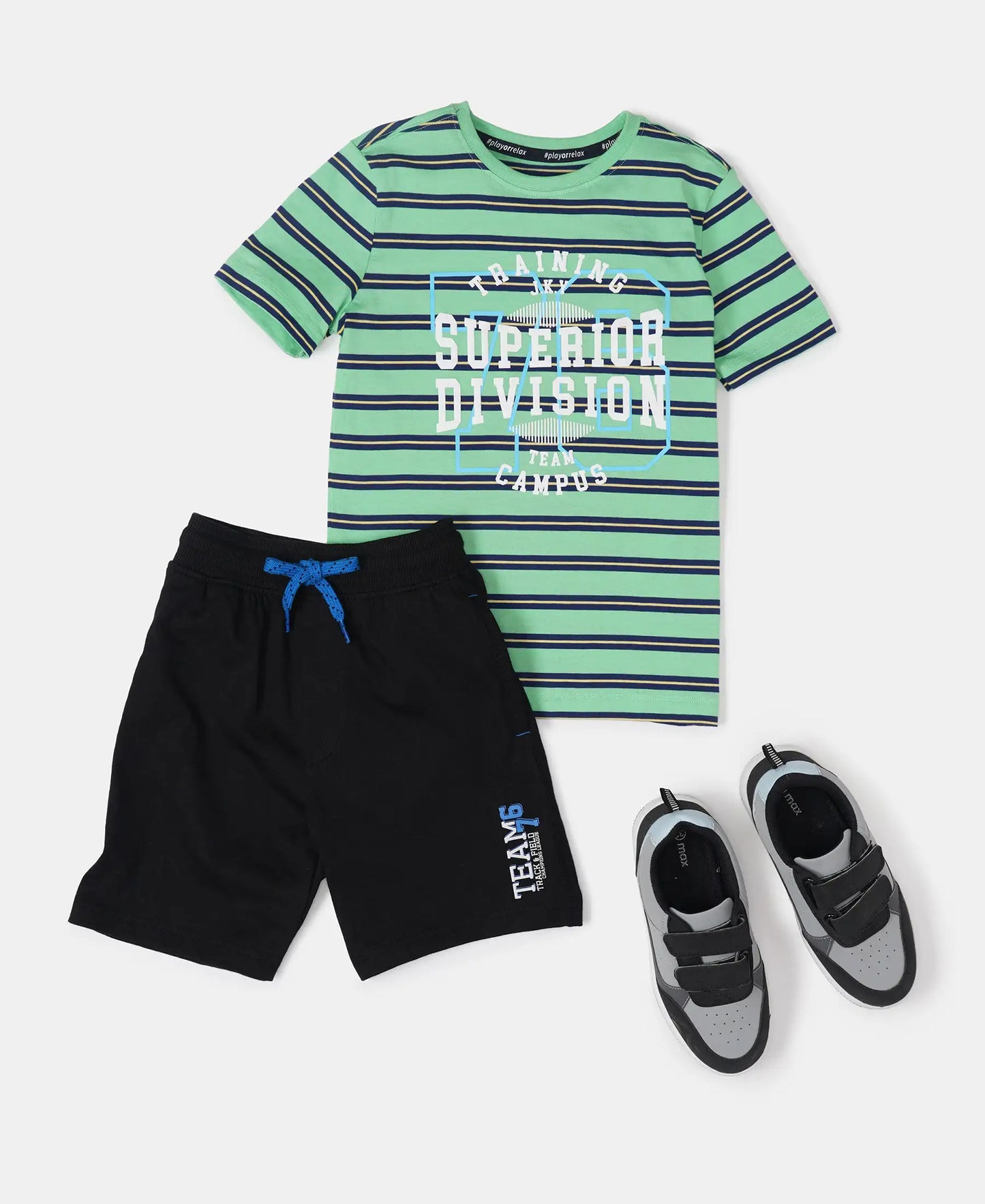Super Combed Cotton Rich Graphic Printed Shorts - Black-4