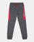 Super Combed Cotton Rich Graphic Printed Joggers with Ribbed Cuff Hem - Charcoal Melange-1