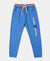 Super Combed Cotton Rich French Terry Graphic Printed Joggers with Elasticated Hem - Palace Blue-1