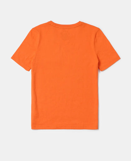 Super Combed Cotton Graphic Printed Half Sleeve T-Shirt - Golden Poppy-2