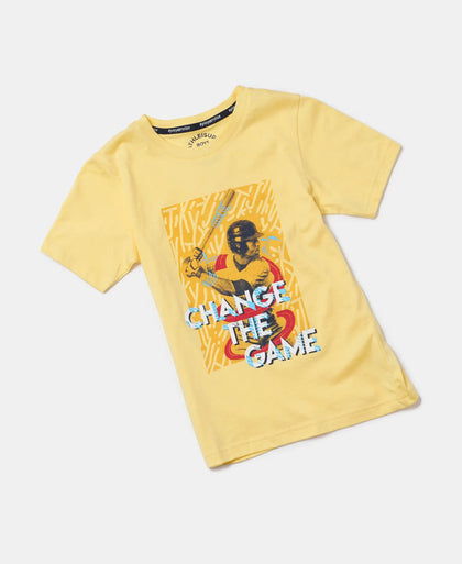 Super Combed Cotton Graphic Printed Half Sleeve T-Shirt - Snap Dragon Printed-5