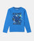 Super Combed Cotton Graphic Printed Full Sleeve T-Shirt - Neon Blue-1