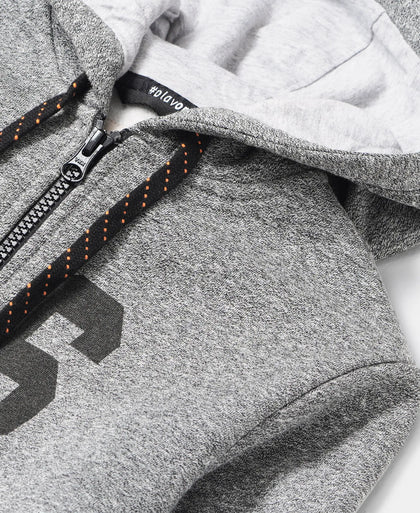 Super Combed Cotton Rich Fleece Fabric Graphic Printed Hoodie Jacket - Black Grindle-3