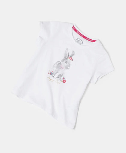 Super Combed Cotton Graphic Printed T-Shirt - White-5