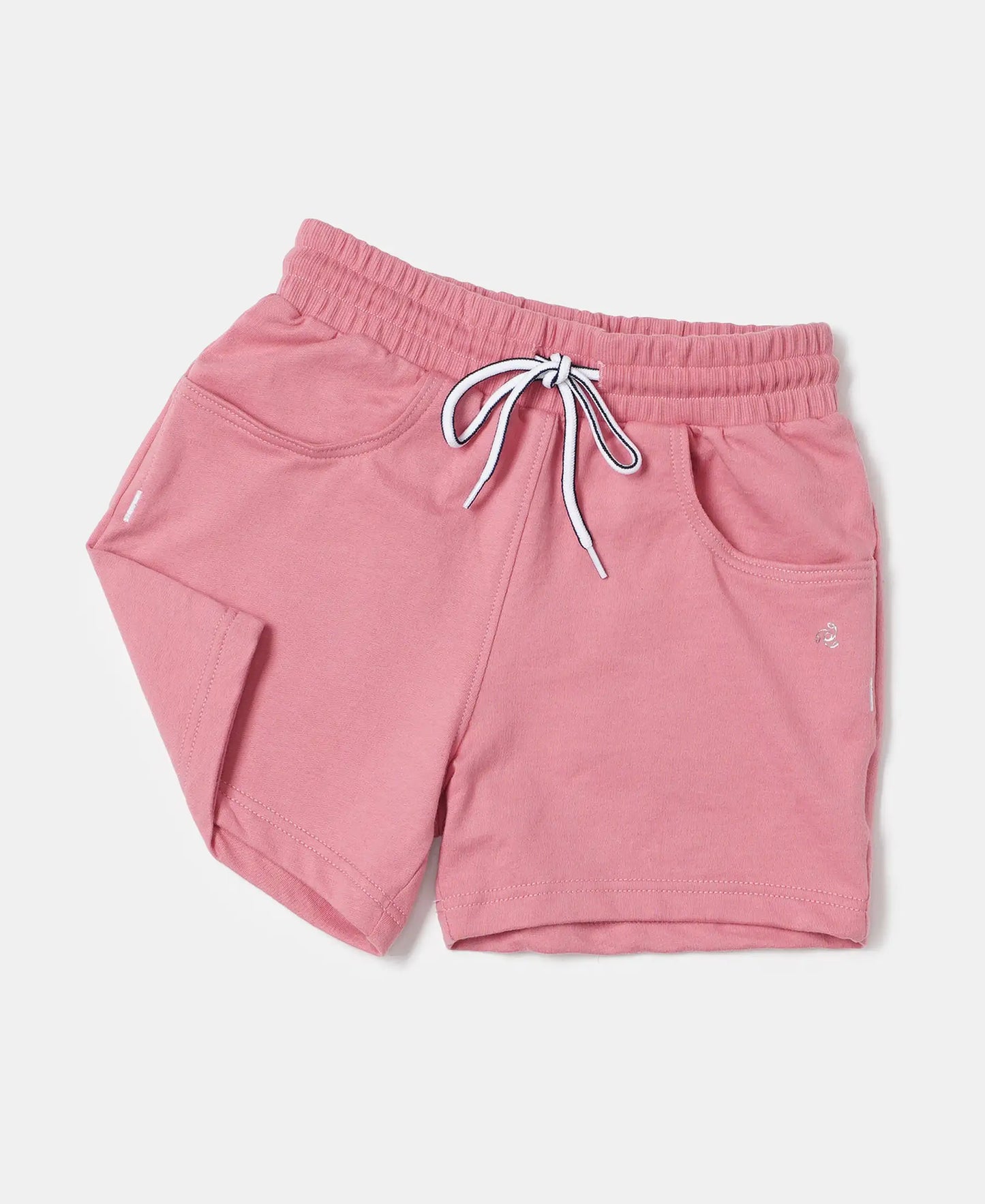 Super Combed Cotton French Terry Solid Shorts - Brandied Apricot-5