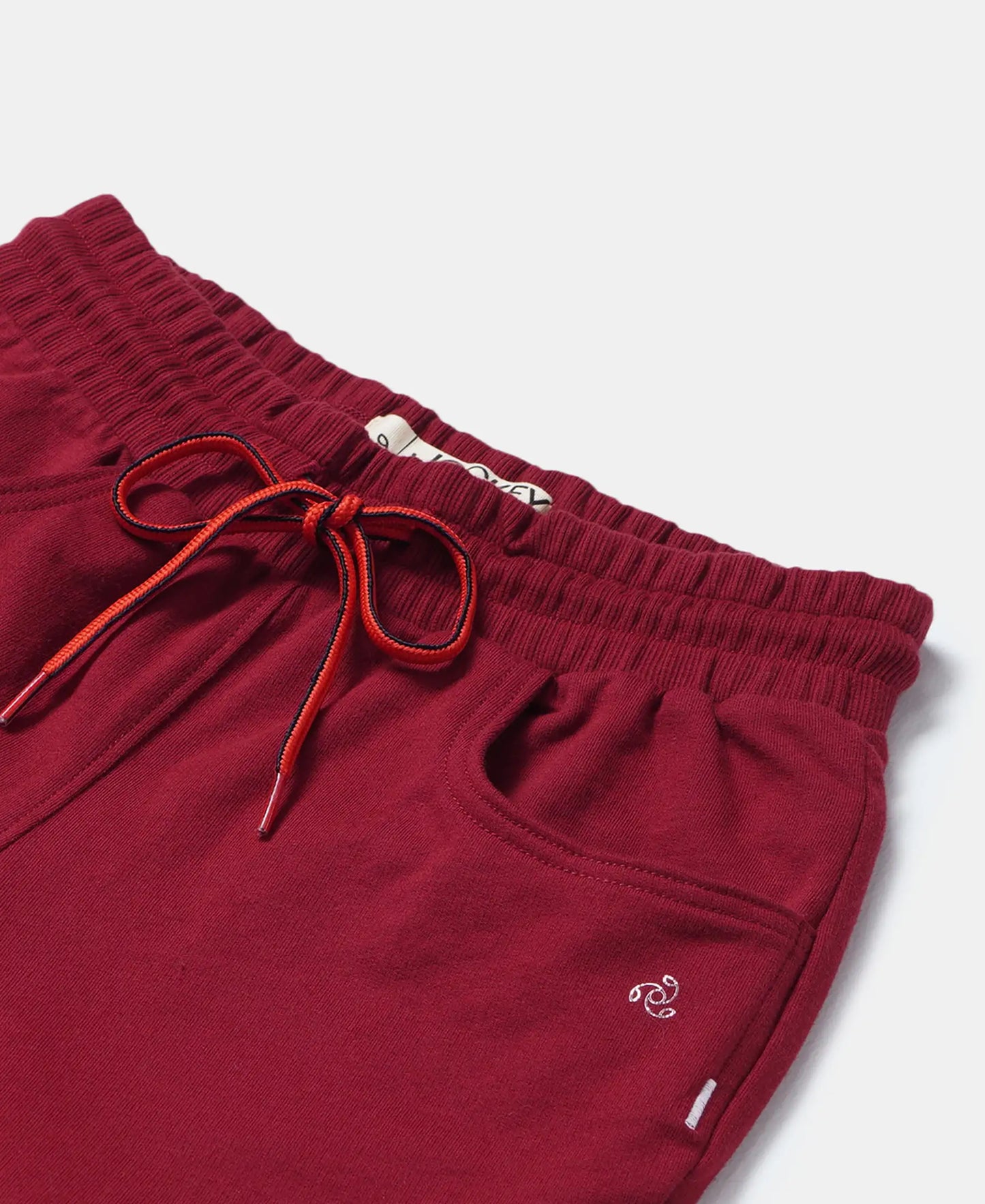Super Combed Cotton French Terry Solid Shorts - Biking Red-3