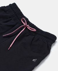 Super Combed Cotton French Terry Solid Shorts - Black-3
