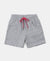 Super Combed Cotton French Terry Solid Shorts - Grey Snow Melange-1