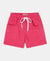 Super Combed Cotton French Terry Solid Shorts - Ruby Snow Melange-1