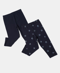 Super Combed Cotton Elastane Capri - Cosmic Sapphire-1