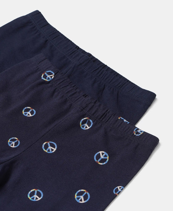 Super Combed Cotton Elastane Capri - Cosmic Sapphire-2