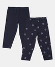 Super Combed Cotton Elastane Capri - Cosmic Sapphire-3