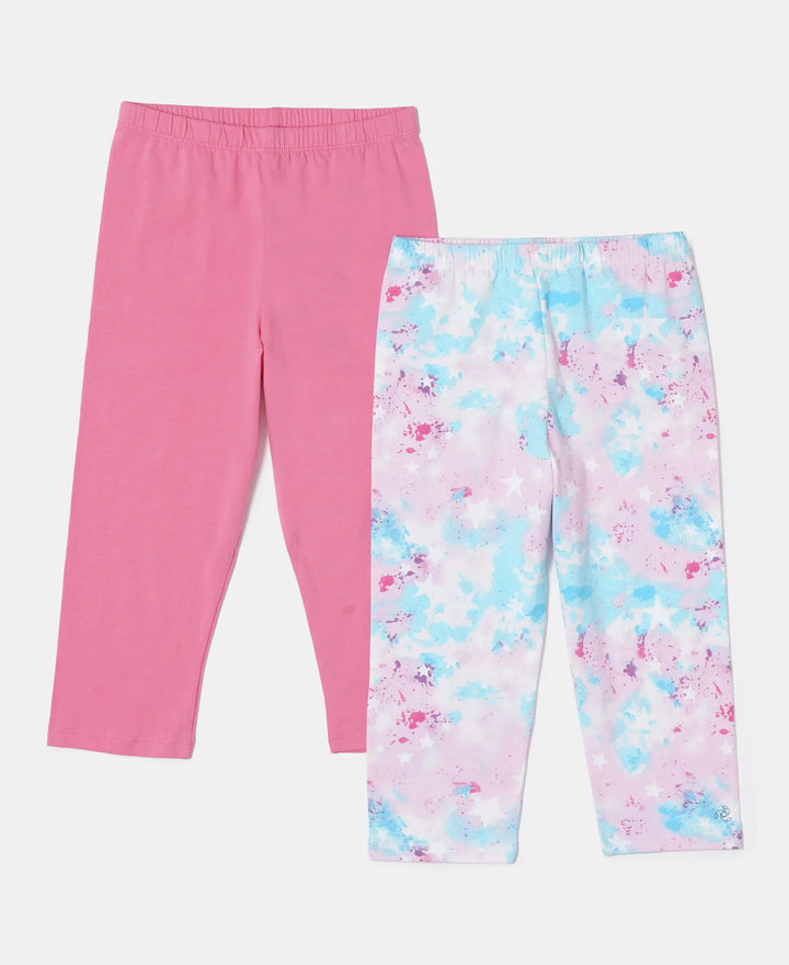 Super Combed Cotton Elastane Capri - Pink Carnation-1