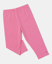 Super Combed Cotton Elastane Capri - Pink Carnation-2