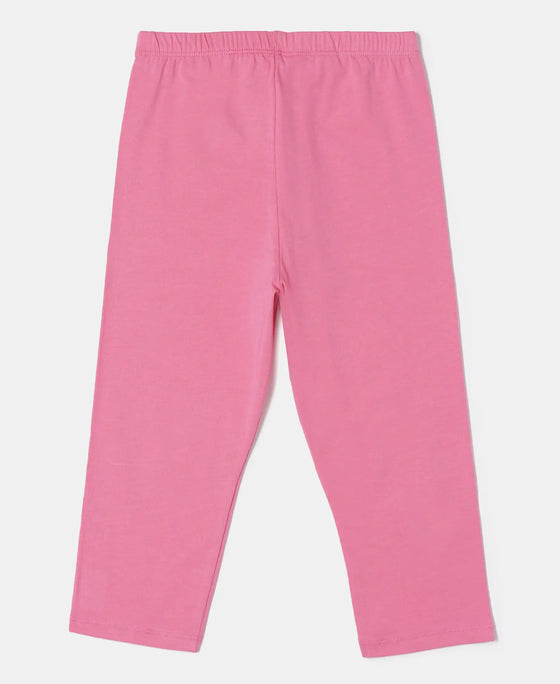 Super Combed Cotton Elastane Capri - Pink Carnation-7