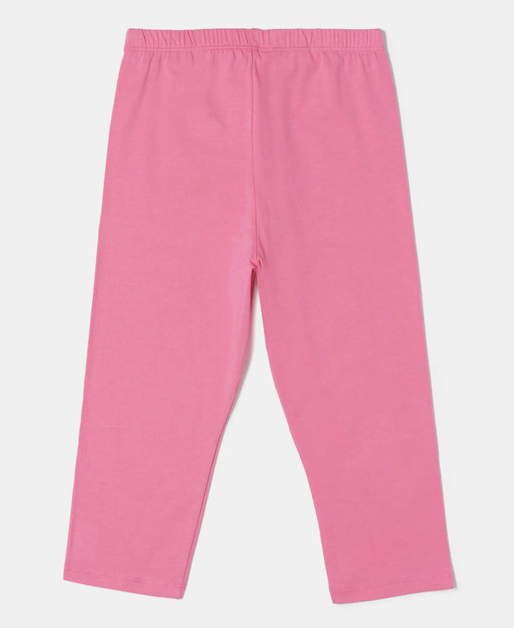 Super Combed Cotton Elastane Capri - Pink Carnation-7