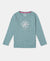 Super Combed Cotton Printed Full Sleeve T-Shirt - Mineral Blue-1