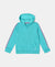 Super Combed Cotton French Terry Graphic Printed Hoodie Jacket - Paradise Teal Snow Melange-1