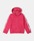 Super Combed Cotton French Terry Graphic Printed Hoodie Jacket - Ruby Snow Melange-1